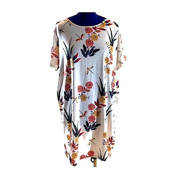 Shein Floral T Shirt Dress - Picture 1 of 8
